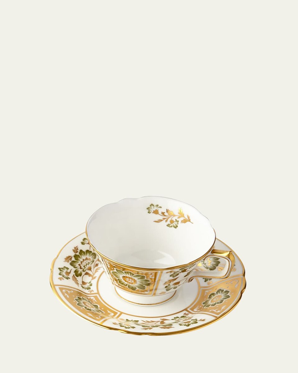 Derby Panel Green Saucer